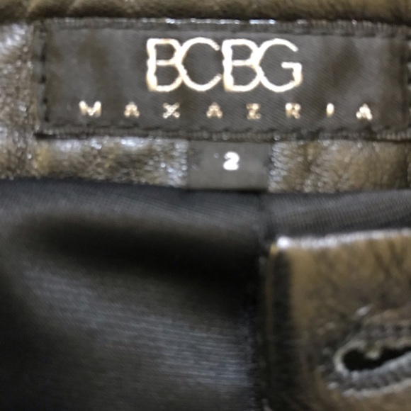 Authentic BCBG Genuine Leather Pants - Picture 6 of 9